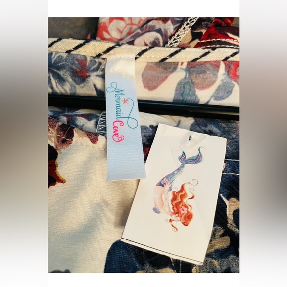 NWT Women XL Midi Dress Long Sleeve Multicolor Floral Whimsy Boho Wedding - Picture 2 of 6